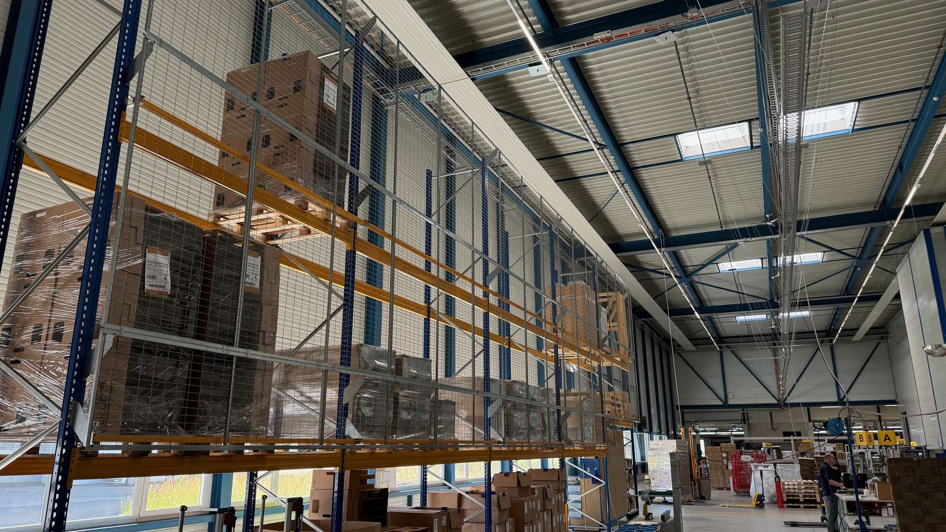 Fallschutzgitter für die Logistik