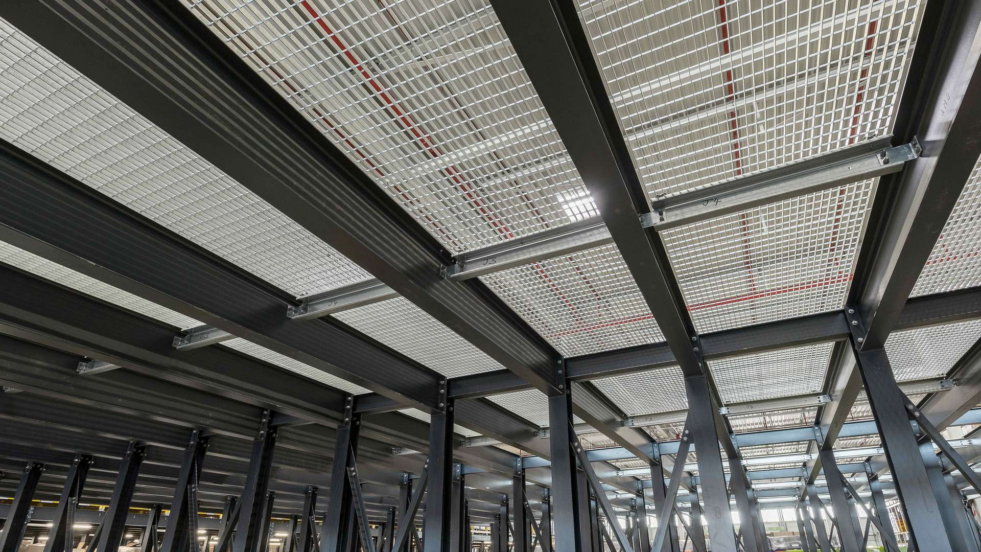 Grigliati per scaffalature in magazzini