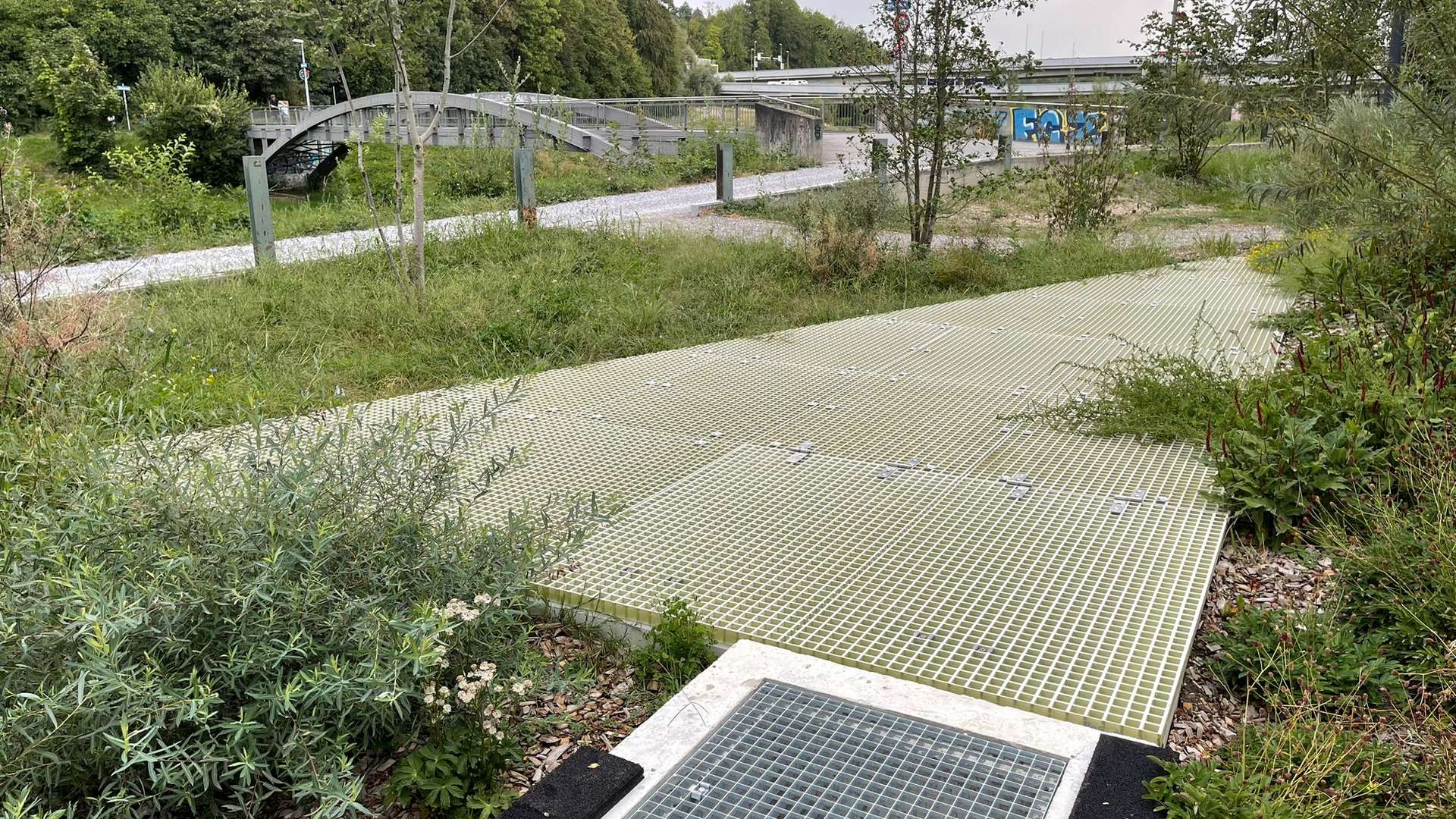 Caillebotis en PRV translucides